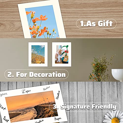 10 Pack 5x7 White Picture Mats