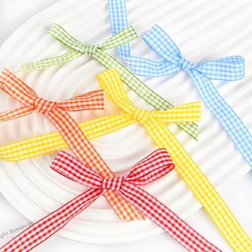 Classic Gingham Checkered Ribbon