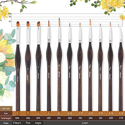 Miniature Paint Brushes (11 Count)