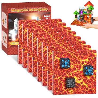8PCS Magnetic Blocks Base Plates for Kids