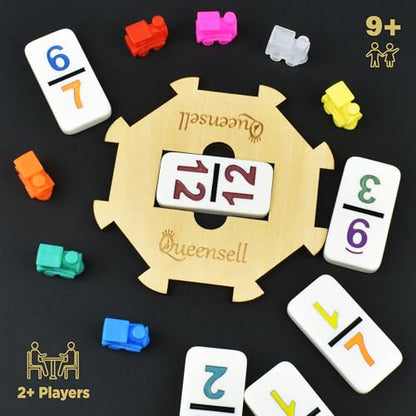 Mexican Train Dominoes Set with Numbers