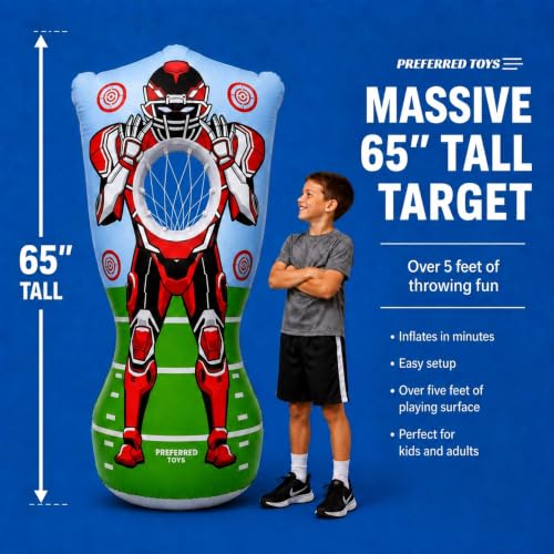 65 Inch Inflatable Football Target for Kids
