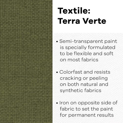Textile Color Paint Terre VERT (8 Fl Oz)