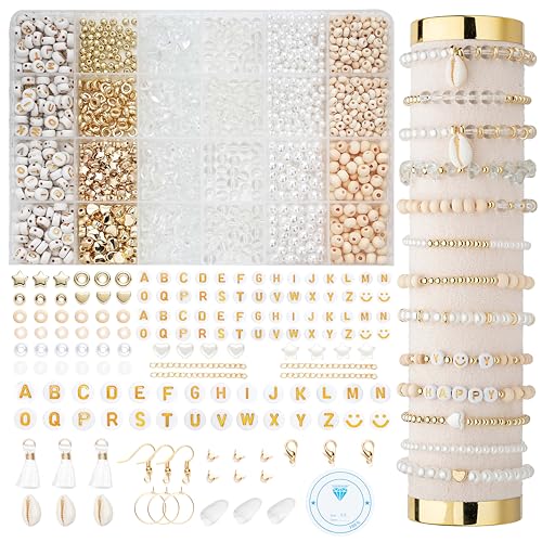 Jewelry Making Supplies Kit Natural Stone Beads for Irregular Natural Stone with for DIY Craft Bracelet Necklace Earrings for Adults