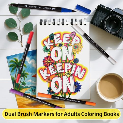 36 Colors Dual Brush Marker Pens (36 Count)