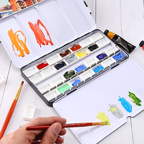 Metal Watercolor Tin with Fold (28 Count)