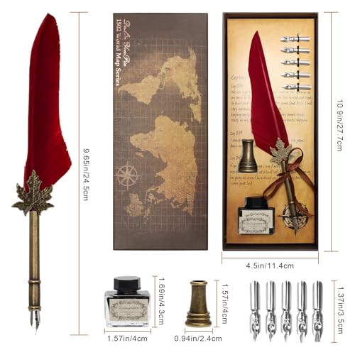 Quill Pen and Ink Set (8 Count)