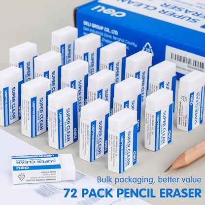 Pencil Erasers (72 Count)