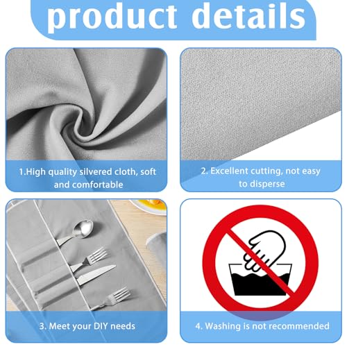 1.1 Yard Anti Tarnish Silver Cloth by the Yard