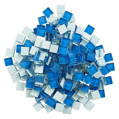 Square Sea Glass Mosaic Tiles Bulk for Adults Crafts Supplies