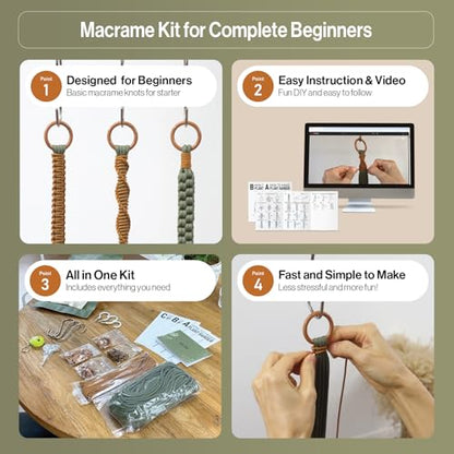 Macrame Kits for Beginners (3 Count)