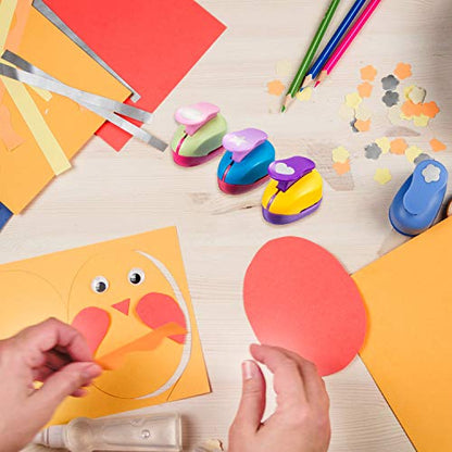 Hole Punches 6 Shapes with Cardstock for Kids