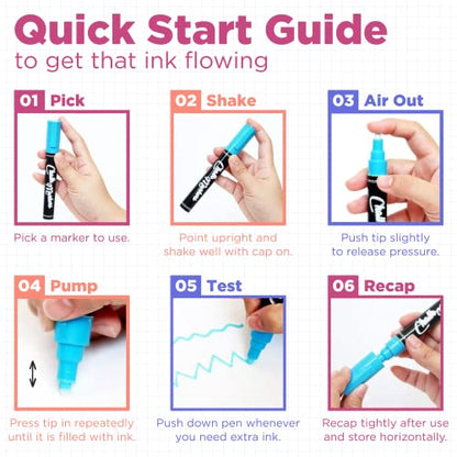 Extra Fine Tip Chalk Markers for Blackboard