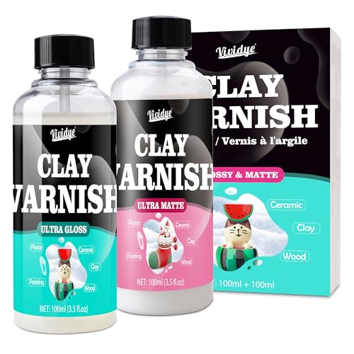 7oz Air Dry Clay Glaze Kit