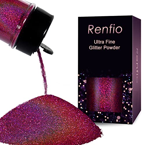 Holographic Ultra Fine Glitter Powder Metallic Resin Glitter 2.11 Oz