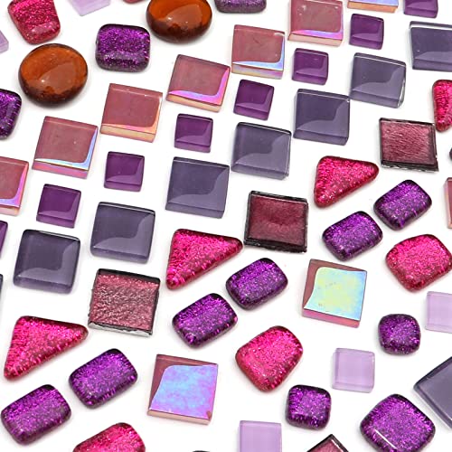 Assorted Purple Irregular Crystal Mosaic Tiles (9 Ounce)