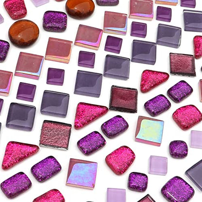 Assorted Purple Irregular Crystal Mosaic Tiles (9 Ounce)