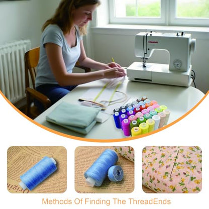 72Pcs Bobbins Sewing Threads Kit