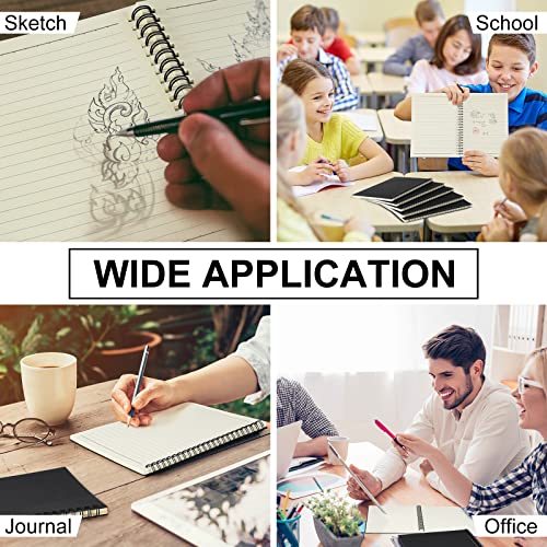 54 Pcs Spiral Notebook Bulk A5 Journal Lined 8.3'' x 5.5'' Writing Composition Paper Small Notepad Subject Notebook for Students Office Business Back to School Supplies