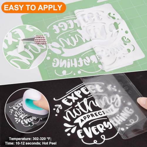 White Heat Transfer Vinyl Roll 12" x12ft Matte HTV Vinyl