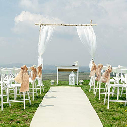 6 Inch Wide 54 Yards Burlap Ribbon (162 Feet)