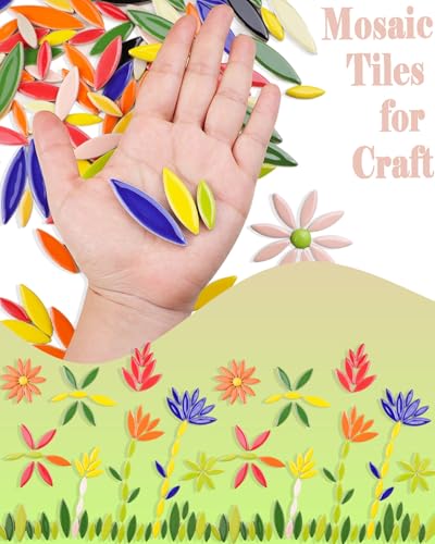 200g Ceramic Petals Bulk Mosaic Tiles for Craft
