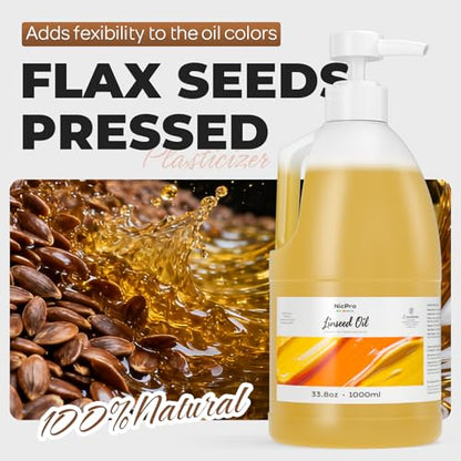 Refined Linseed Oil for Painting