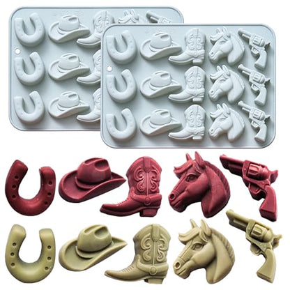 2 Pack Cowboy Chocolate Molds (2 Count)