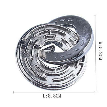 Brain Teaser Puzzle for Adults Puzzles Metal Hole Lock Adult Educational Toy Jigsaw IQ Puzzle