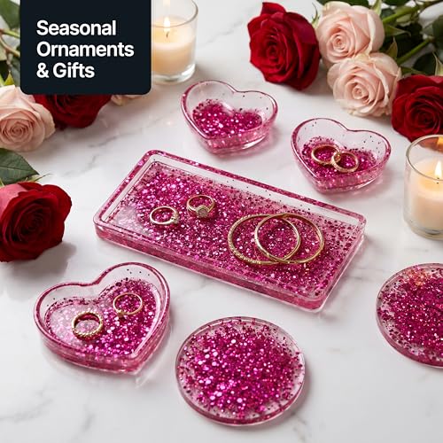 Craft Glitter Dark Rose Pink 100g Extra Chunky Glitter (3.5 Ounce)