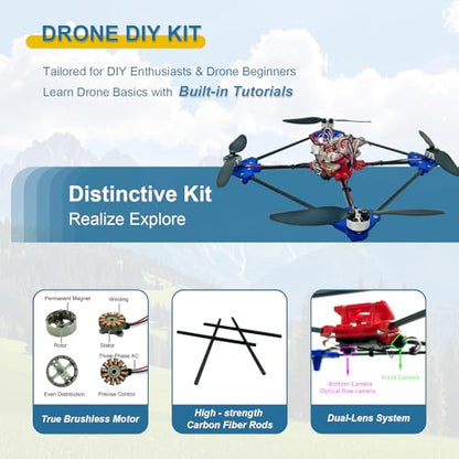 DIY Drone Kit with Brushless Motor & Dual Camera