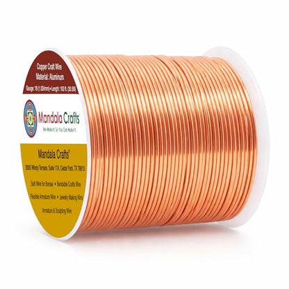12 14 16 18 20 22 Gauge Anodized Jewelry Making Beading Floral Colored Aluminum Craft Wire (100 Foot)