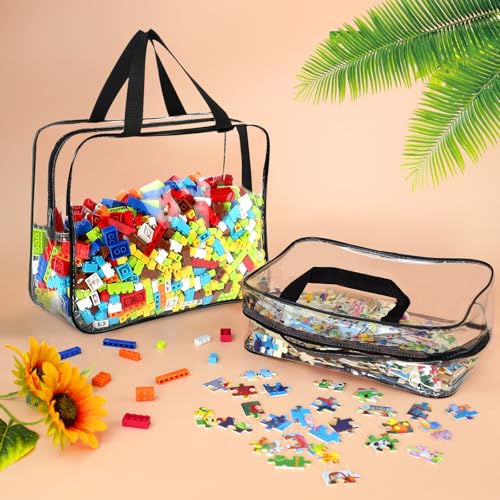 6 Packs Large Toy Storage Bags with Labels (6 Count)