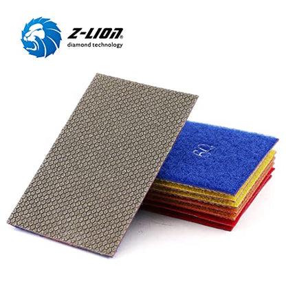 Diamond Abrasive Paper Sheets 60 Grit Diamond Sandpaper Nylon Back for Grinding Stone Glass Ceramic