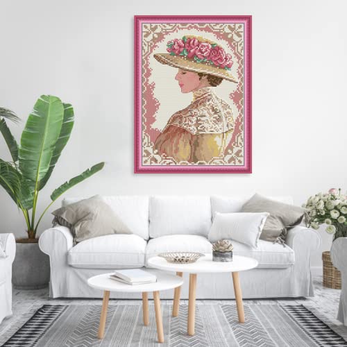 Stamped Cross Stitch Kits Beginners Full Range of Crossstitching Preprinted Pattern for Kids or Adults