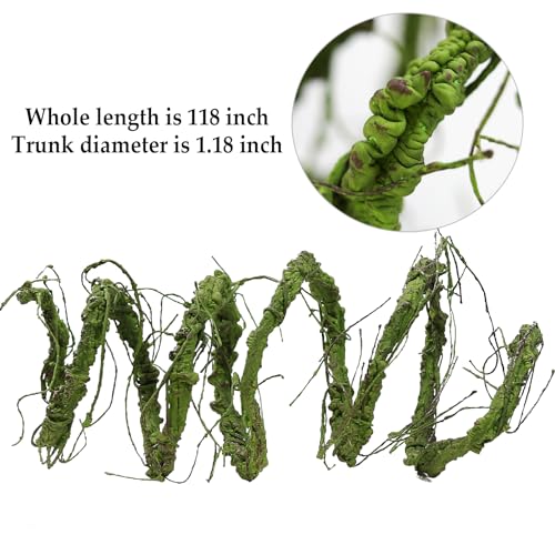 118" L Green Grapevine Garland Fake Tree Branches Willow Twigs