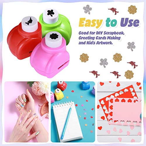 68 Pieces Scrapbook Paper Punch Hole Punches Shape Mini Gift Card Punch Small Scrapbooking Shape Cutters for Nail Stamp Supplies DIY Craft Fun Projects (68 Count)
