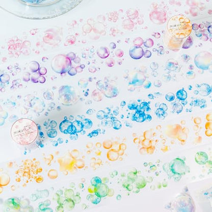 6 Rolls Bubble PET Tape for Scrapbook Journaling (7 Count)