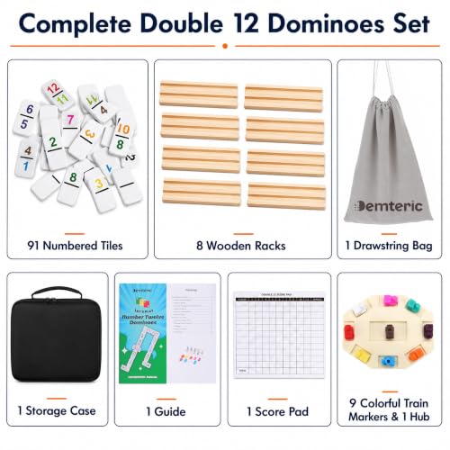 Mexican Train Dominoes Double 12