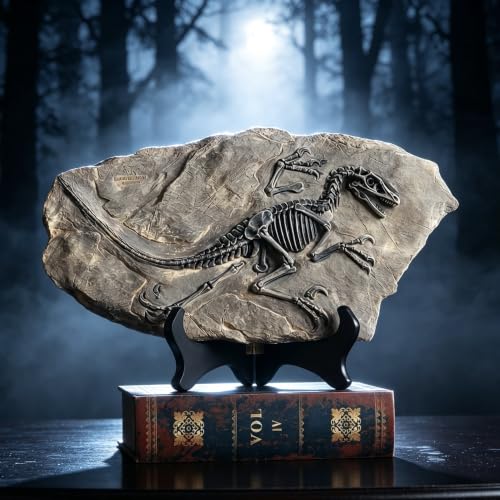 Resin Dinosaur Fossil Statue Model Simulated Skeleton Home Office Display Decorative Craft Box Decoration