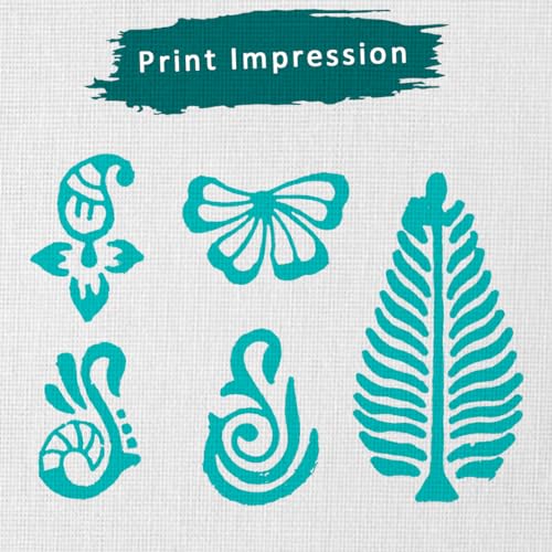 Wooden Stamps for Block Printing (5 Count)