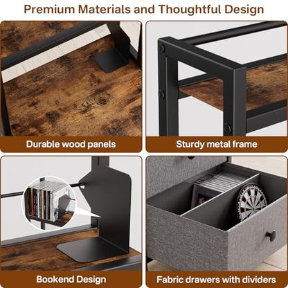 CD Storage Rack with Drawer