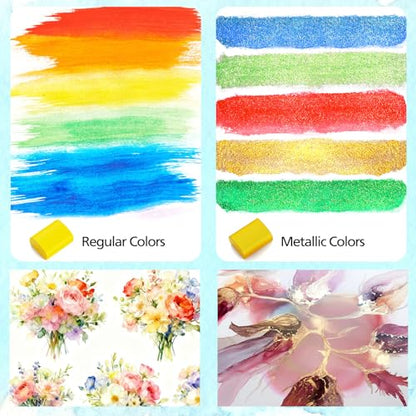 128 Colors Watercolor Paint Set (128 Count)
