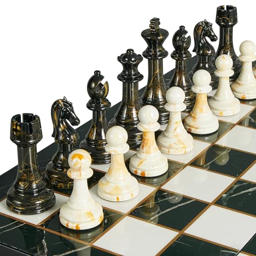 15" Large Chess Set for Adults with Extra 2 Queens