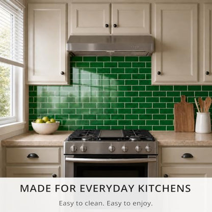 100 Pieces Peel and Stick Backsplash for Kitchen (12.5 Sq Ft)