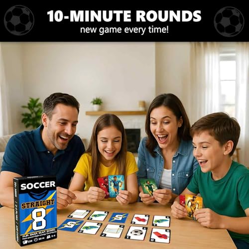 Soccer Fast Paced Card Game for Kids and Adults