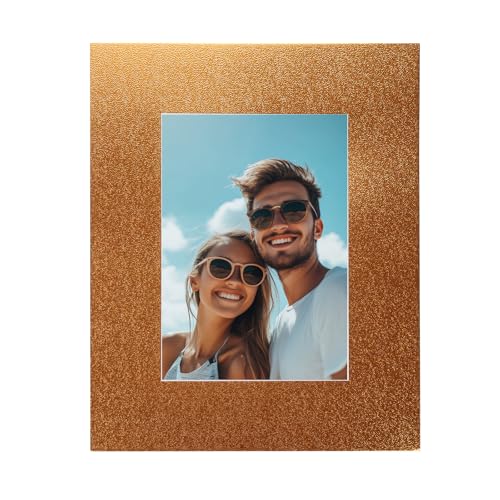 Picture Mats 8 x 10 for 5 x 7 Pictures Acid Free White Core Bevel Cut Frame Mattes for Display Art Measuring