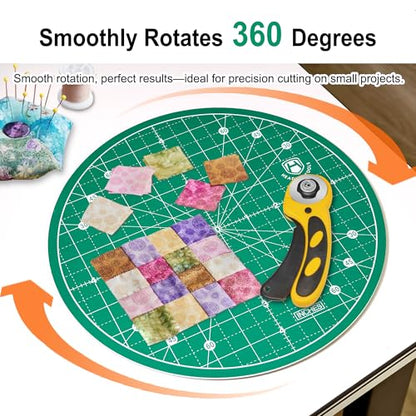 10"x10" Round Rotating Cutting Mat