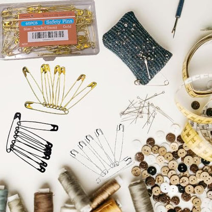 60PCS Safety Pins (60 Count)