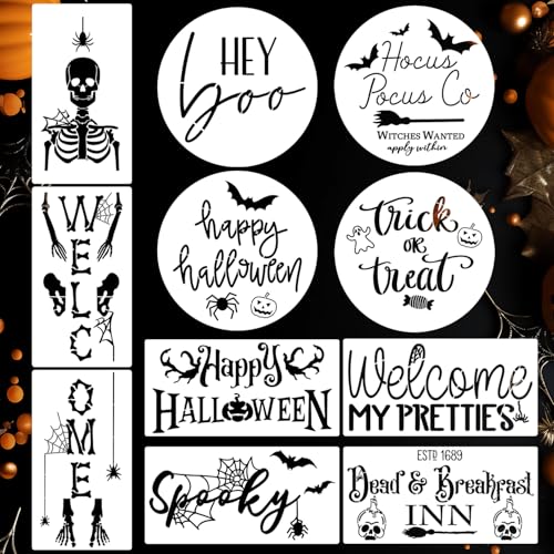 Halloween Stencils for Painting on Wood Halloween Stencils for Crafts (4 Count)